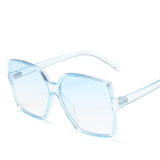 ZXWLYXGX Fashion Women Oversize Sunglasses Gradient Plastic Brand Designer Female Sun Glasses Uv400