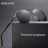 ZXWLYXGX Brand Sunglasses Men 2023 Polarized Fashion Classic Pilot Sun Glasses Fishing Driving Goggles Shades For Women Oculos