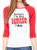 Limited Edition I Am Ladies Baseball Style Jersey
